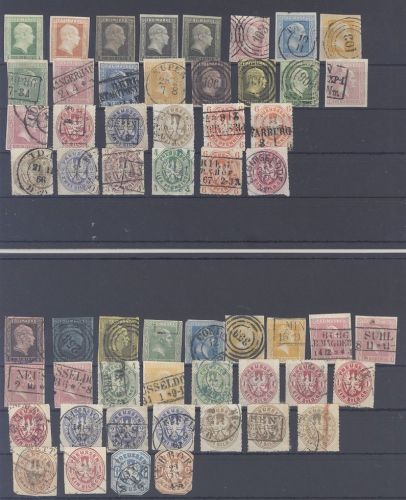 Preußen, umfangreicher Posten auf 2 Steckkarten