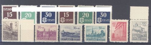 Dt. Bes. 2. WK Estland Mi.Nr. 1-9 überkomplett **