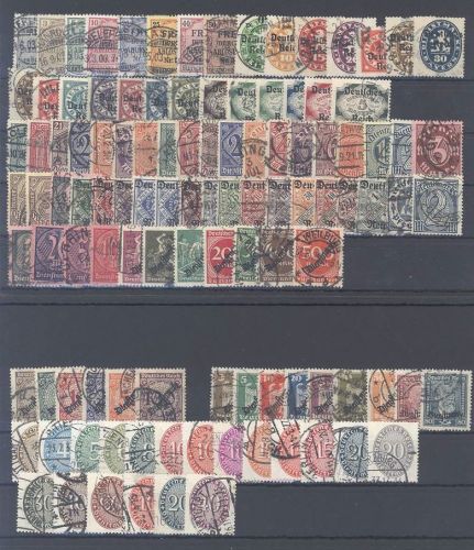 Dt. Reich Dienst, gestempelter Posten auf 2 Steckkarten