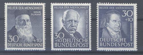 Bund Michel Nummer 146, 159 und 173 aus Wohlfahrt 1951-53 **
