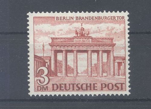 Berlin Mi.Nr. 59, 3 Mark Bauten 1949 **, geprüft BPP