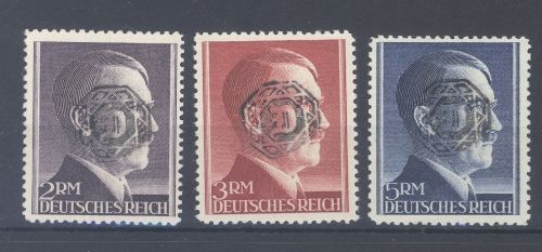Dt. Lokalpost Löbau Mi.Nr. 23-25 B aus Freimarken 1945 **, geprüft