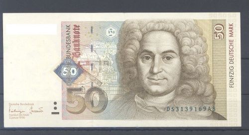 Deutschland, 50 DM Schein Balthasar Neumann