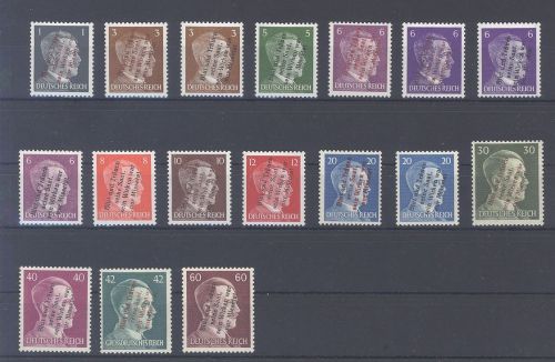 Dt. Lokalpost Mühlberg Mi.Nr. 1-15 überkomplett **, geprüft