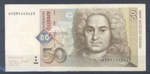 Deutschland, 50 DM Schein Balthasar Neumann