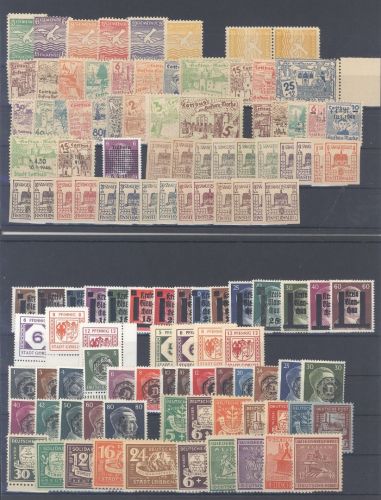 Dt. Lokalpost, umfangreicher ** Posten auf 2 Steckkarten