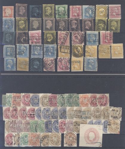 Preußen, umfangreicher Posten auf 2 Steckkarten