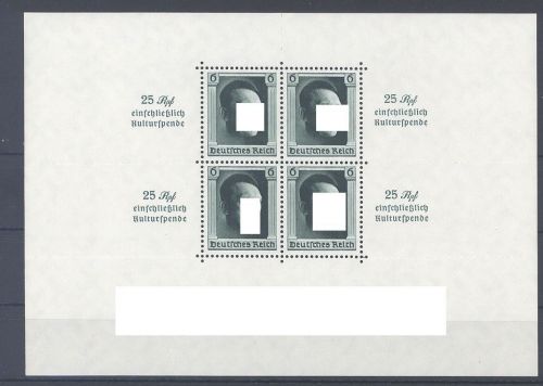 Dt. Reich Block 9, Kulturspende 1937 **