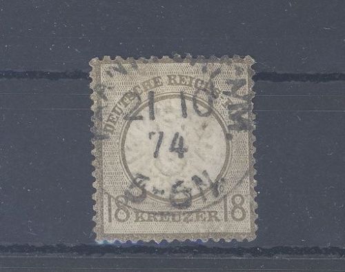 Dt. Reich Mi.Nr. 28, 18 Kreuzer gestempelt, geprüft BPP