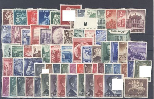 Dt. Reich, **/*, meist ** Posten aus 1940-41 auf Steckkarte