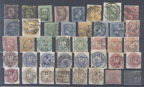 Preußen, umfangreicher Posten auf Steckkarte