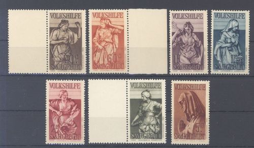 Saargebiet Mi.Nr. 171-77 aus Volkshilfe 1934 **