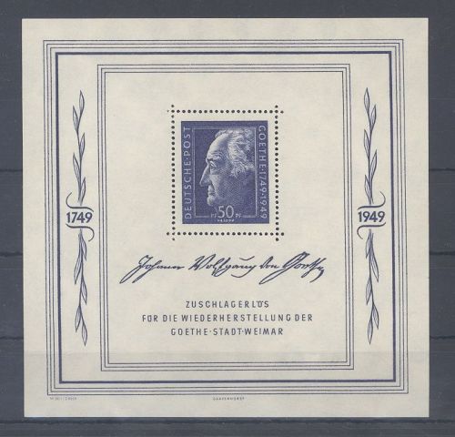 SBZ Block 6, Goethe Block 1949 **