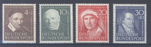 Bund Michel Nummer 143-46 Wohlfahrt 1951 **