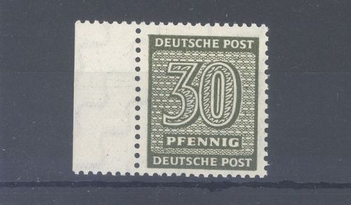 SBZ Michel Nummer 135 Xa, 30 Pfg. Freimarke 1945 **, geprüft BPP