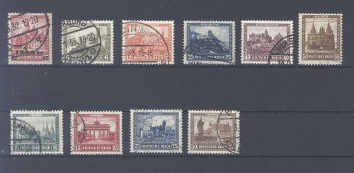 Dt. Reich, gestempelter Posten Nothilfewerte aus 1930-32 als Posten
