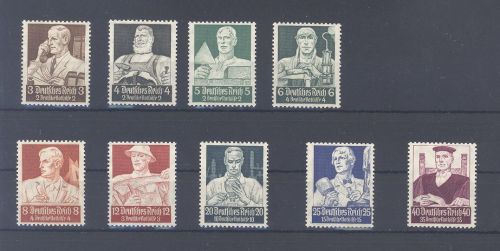 Dt. Reich Michel Nummer 556-64, Nothilfe 1934 **