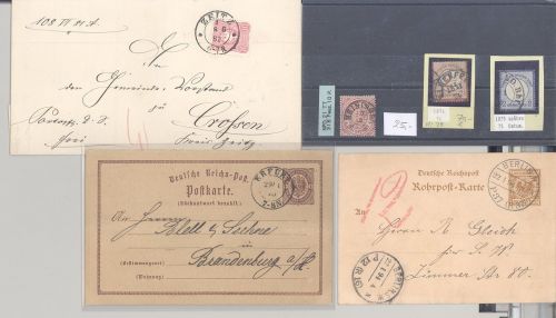 Dt. Reich, interessanter Posten mit schönen Belegen und Werten