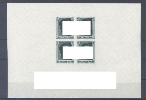 Dt. Reich Block 8, Hitler Block ungezähnt **