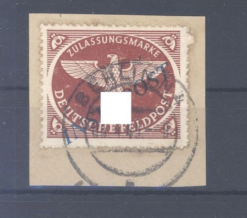 Dt. Feldpost Inselpost Michel Nummer 10 Bc, Inselpost 1944 gestempelt, geprüft BPP