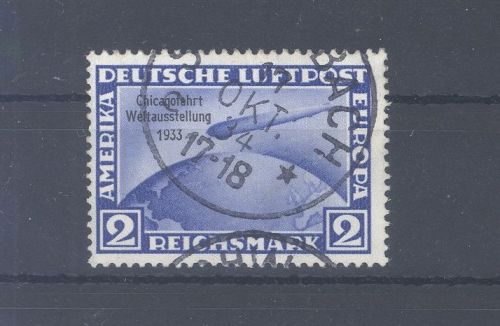 Dt. Reich Michel Nummer 497, 2 RM Chicagofahrt gestempelt, gp. BPP