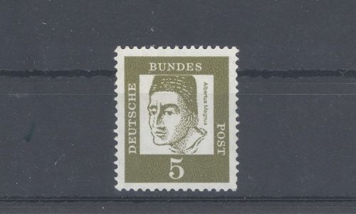 Bund Michel Nummer 347 x R, 5 Pfg. Freimarke 1961 Rollenmarke **