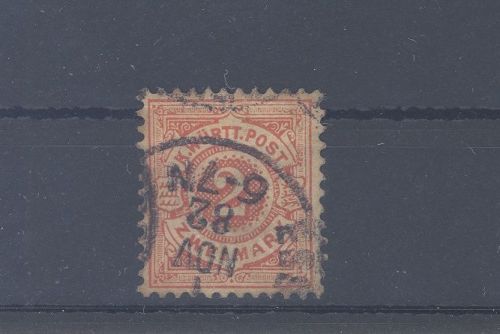 Württemberg Michel Nummer 52, 2 Mark Freimarke 1878 gestempelt