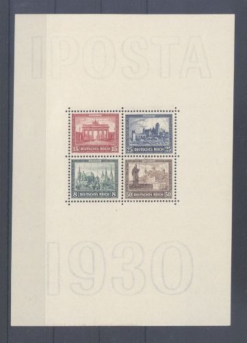 Dt. Reich Block 1, IPOSTA Block 1930 **
