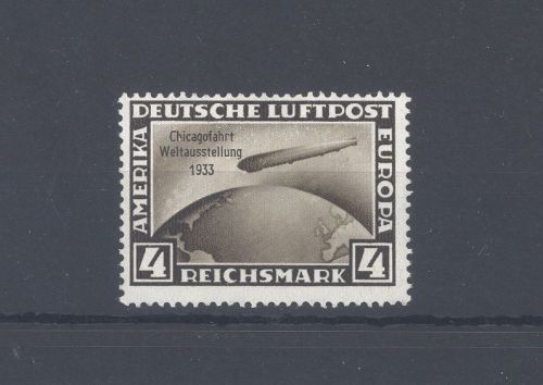 Dt. Reich Michel Nummer 498, 4 RM Chicagofahrt 1933 ungebraucht *