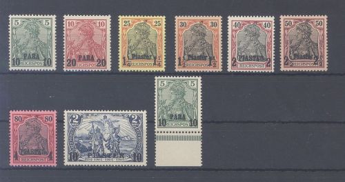 Deutsche Post Türkei, ** Posten Michel 12-23 Freimarken 1900-04