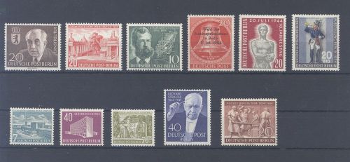 Berlin Michel Nummer 115-25 Jahrgang 1954 **