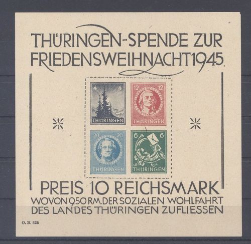 SBZ Block 2t, Weihnachtsspende 1945 **