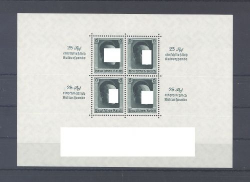 Dt. Reich Block 9, Kulturspende 1937 **