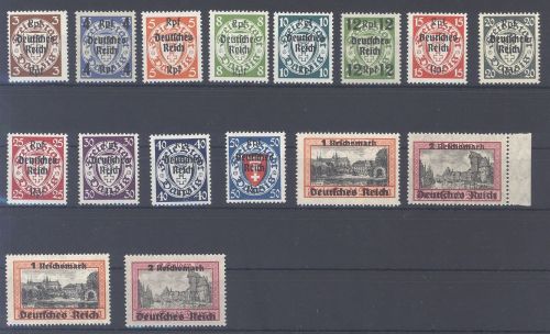 Dt. Reich Michel Nummer 716-29, Danzig Satz 1939 überkomplett **