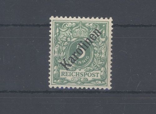 Dt. Kolonien Karolinen Michel Nummer 2 I, 5 Pfg. 1899-1900 **, geprüft