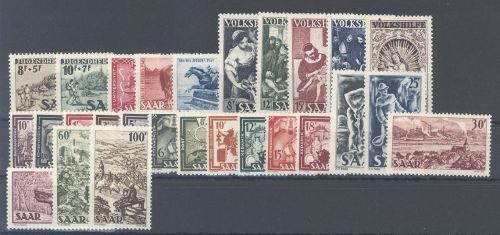 Saarland Michel Nummer 262-88, Jahrgang 1949 **