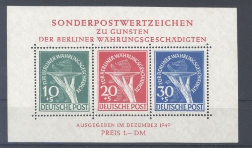 Berlin Block 1, Währungsgeschädigte 1949 **