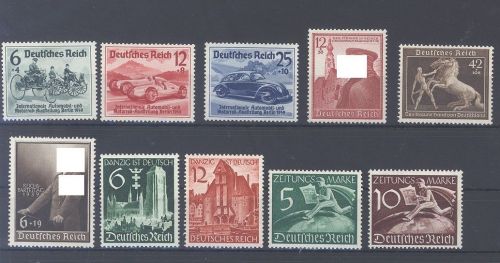 Dt. Reich, ** Posten aus 1939 auf Steckkarte