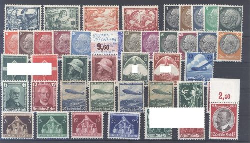 Dt. Reich, ** Posten aus 1933-36 auf Steckkarte