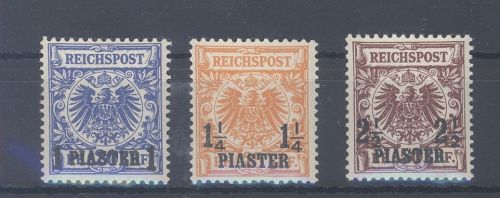 Deutsche Post Türkei Michel Nummer 8-10 aus Freimarken 1889 **