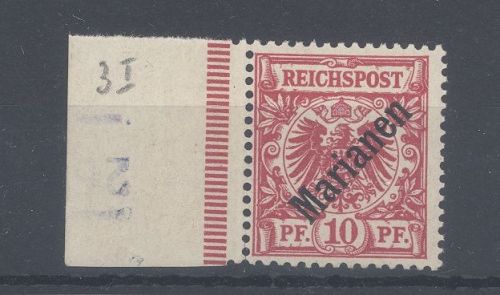 Dt. Kolonien Marianen Michel Nummer 3 I, 10 Pfg. 1899/1900 *, gp. BPP