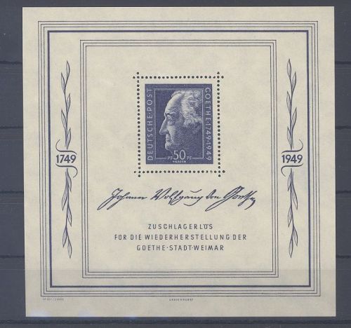 SBZ Block 6, Goethe Block 1949 **