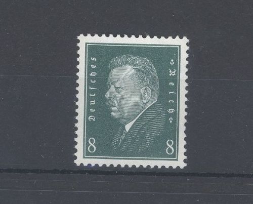Dt. Reich Michel Nummer 412z, 8 Pfg. Freimarke 1928 **, geprüft