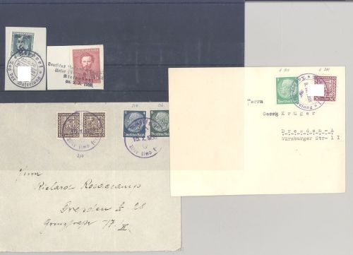 Dt. Bes. 2. WK Sudetenland, umfangreicher POsten mit Belegen