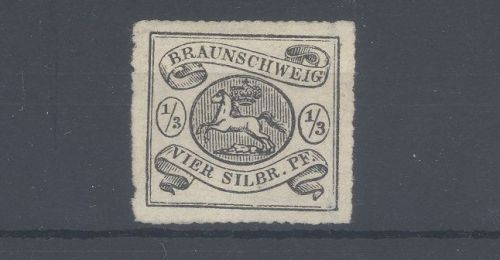Braunschweig Michel Nummer 13, 1-3 Sgr. 1864 ungebraucht (*) geprüft