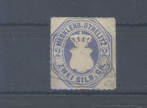 Mecklenburg Strelitz Michel Nummer 5, 2 Sgr. 1864 gestempelt, geprüft