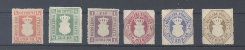 Mecklenburg Strelitz Michel Nummer 1-6, Freimarken 1864 ungebraucht