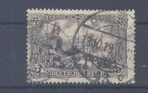 Dt. Reich Mi.Nr. 96 A II, 3 Mark Freimarke 1915 gestempelt, geprüft