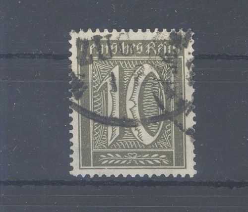 Dt. Reich Michel Nummer 178, 10 Pfg. 1921 gestempelt, geprüft BPP
