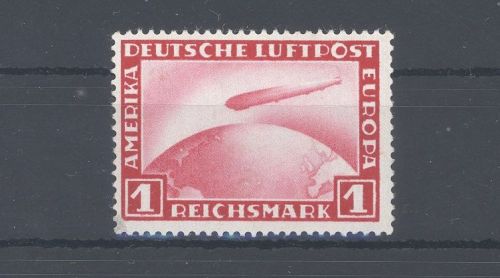 Dt. Reich Michel Nummer 455, 1 RM Zeppelin 1931 **